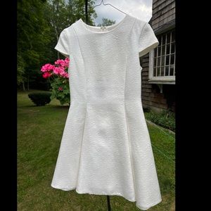 White mini dress fit and flare